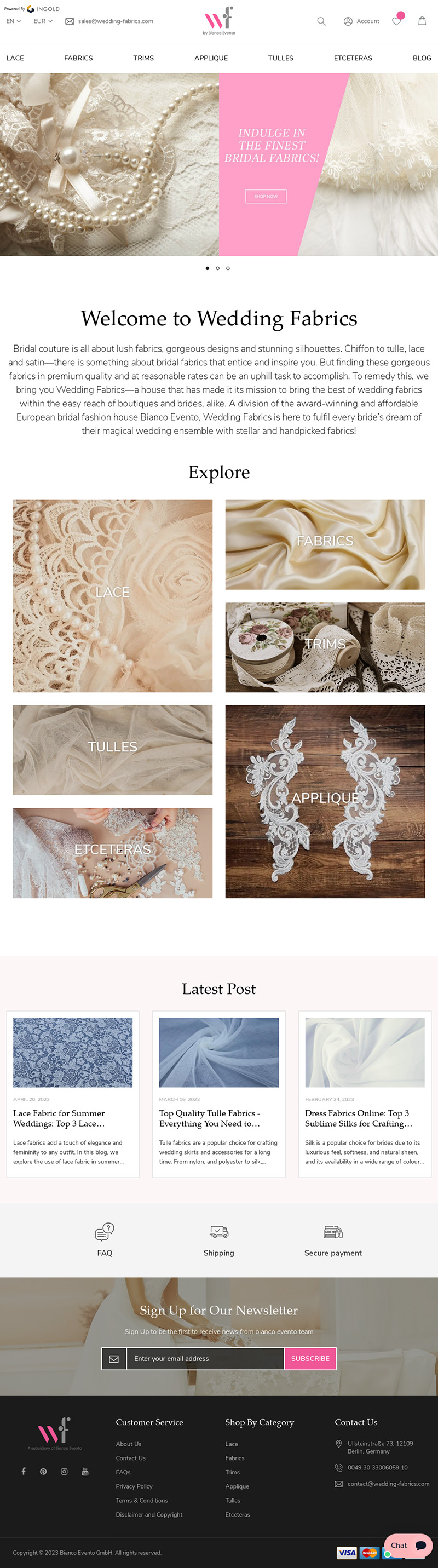 Wedding Fabrics