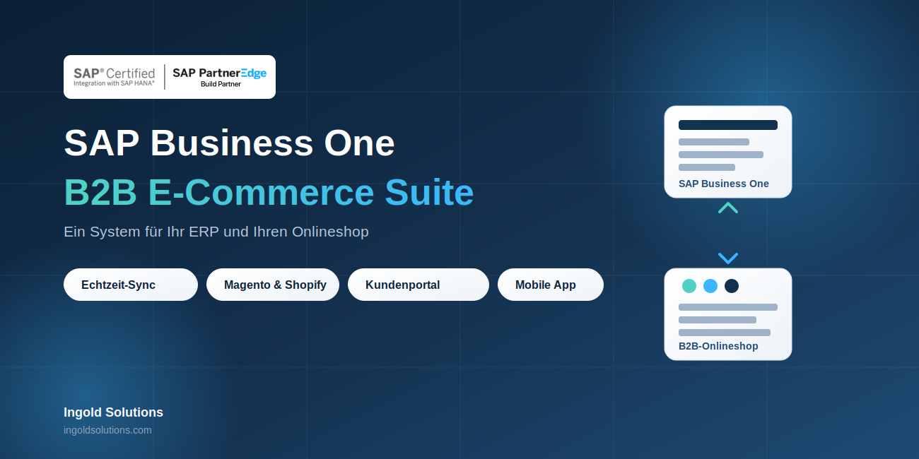 SAP Business One B2B E-Commerce Suite: Der komplette Leitfaden für Ihren digitalen B2B-Vertrieb